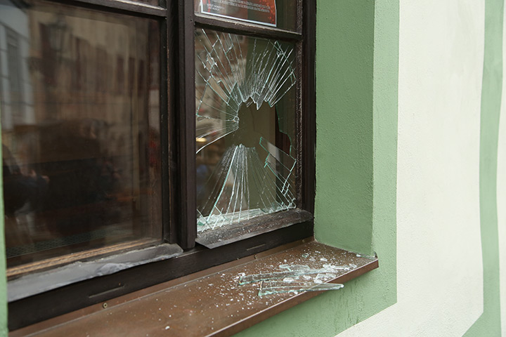 A2B Glass are able to board up broken windows while they are being repaired in Hawkwell.